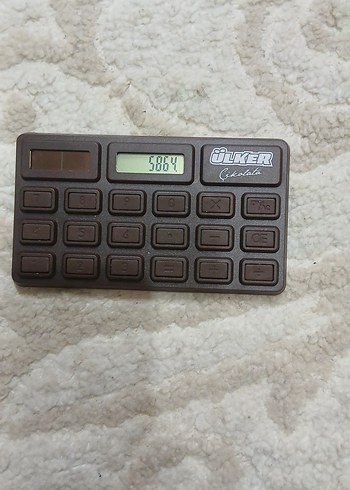Kahverengi Ülker Çikolata Hesap Makinesi - Görsel 2