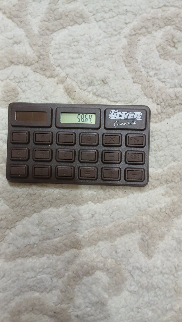 Kahverengi Ülker Çikolata Hesap Makinesi - Görsel 2