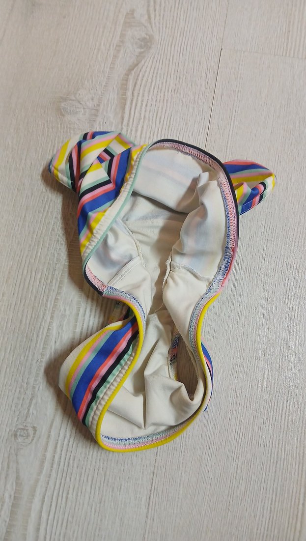 Çok Renkli Çizgili Bikini Altı - Görsel 3