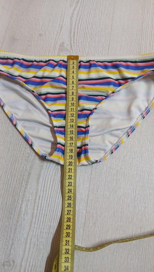 Çok Renkli Çizgili Bikini Altı - Görsel 5