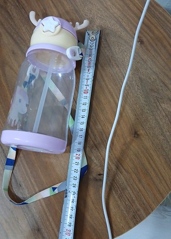 desenli çocuk matara, pastel renkli - Görsel 7