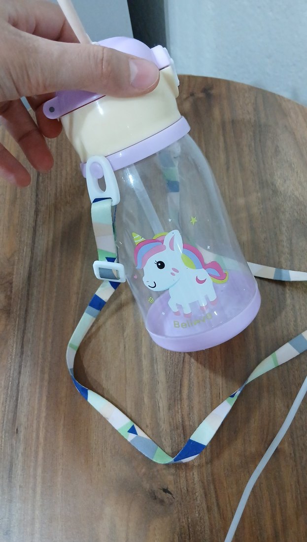 desenli çocuk matara, pastel renkli - Görsel 3