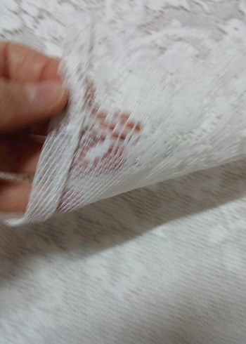 Nakışlı Beyaz- Masa Örtüsü - Görsel 4