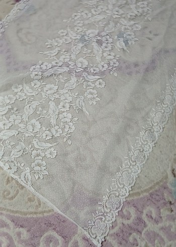 Nakışlı Beyaz- Masa Örtüsü - Görsel 2