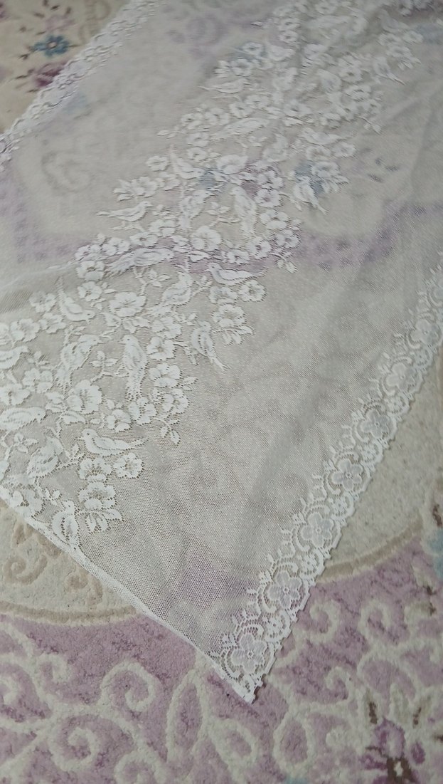 Nakışlı Beyaz- Masa Örtüsü - Görsel 2