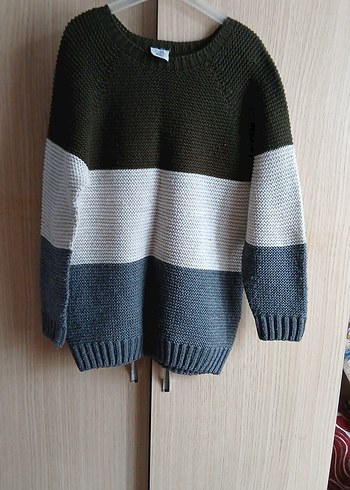 Gri Renkli Triko Kazak - Görsel 2