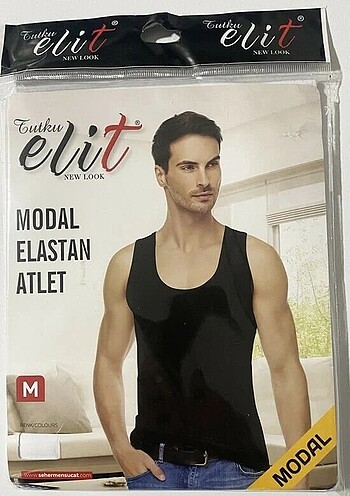 Diğer Elit erkek modal atlet siyah ve beyaz