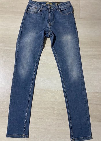Erkek Mavi Regular Fit Denim Jean