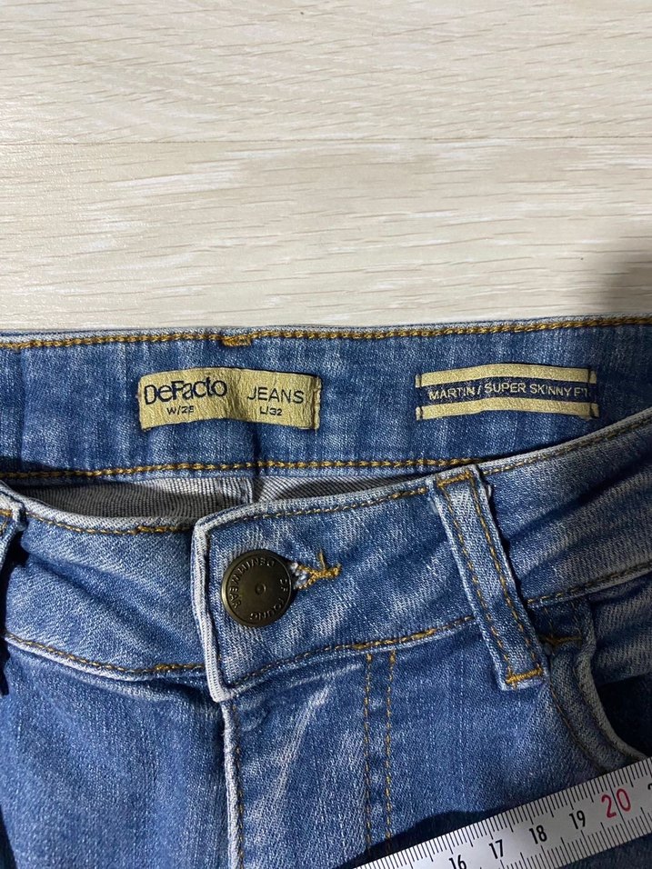Erkek Mavi Regular Fit Denim Jean - Görsel 4