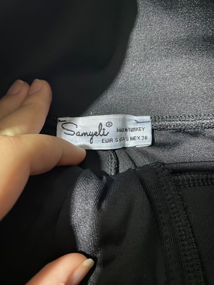 Kadın Siyah Bel Detaylı tayt - Görsel 3