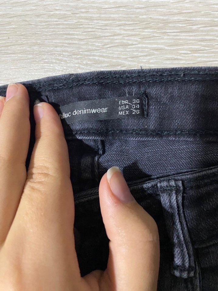 Siyah Kadın Denim  Jean - Görsel 4