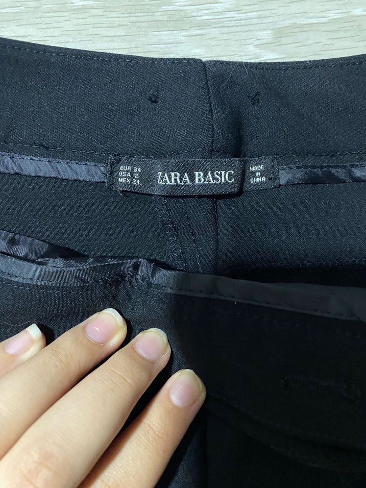 Siyah Kadın Kumaş Pantolon - Görsel 3