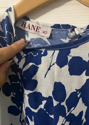 Uzun Kollu Keten Elbise - Görsel 2