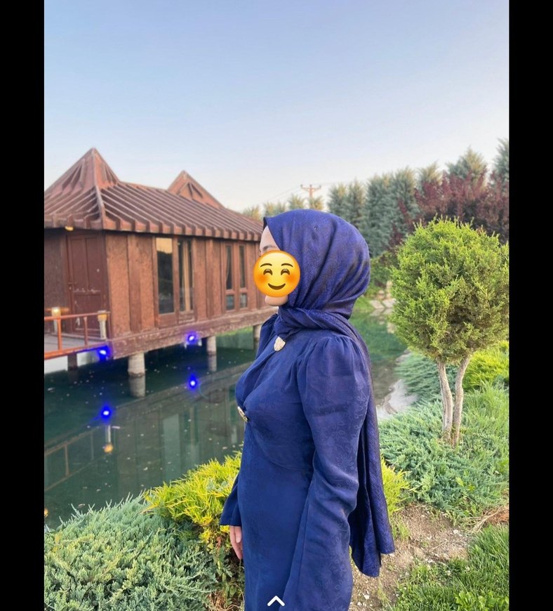 Uzun Kollu Lacivert Drapeli Uzun Elbise - Görsel 2