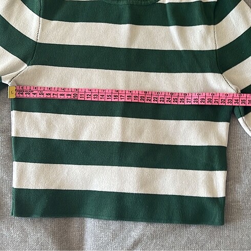 m Beden yeşil Renk Zara Crop Triko