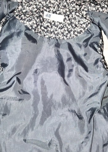 Kız Çocuk çicek desenliKürklü Kapüşonlu Yelek - Görsel 5