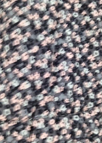 Kız Çocuk çicek desenliKürklü Kapüşonlu Yelek - Görsel 3