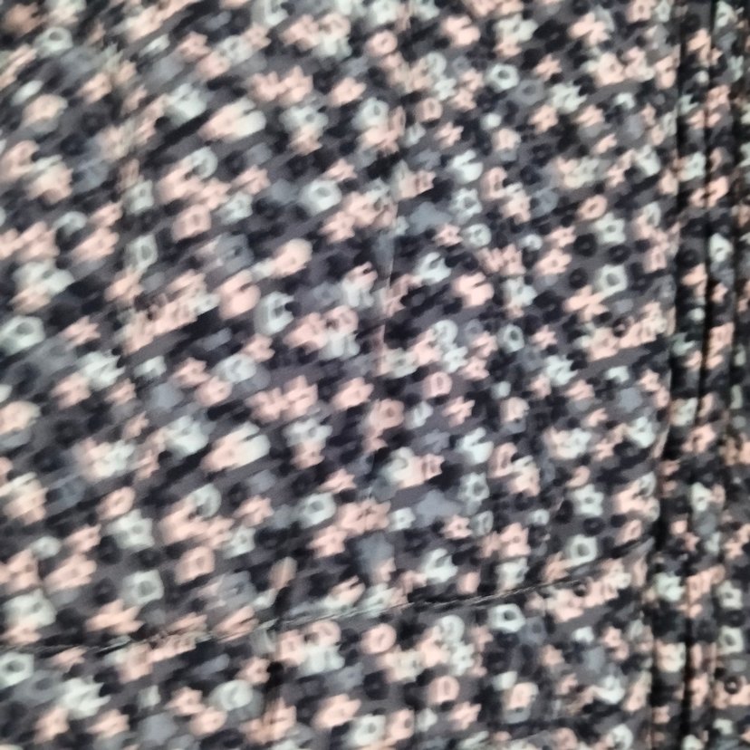 Kız Çocuk çicek desenliKürklü Kapüşonlu Yelek - Görsel 3