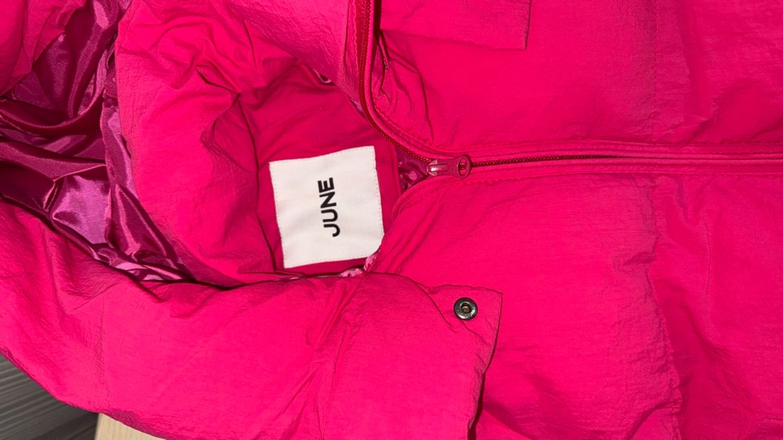 Fuşya Kadın Kapüşonlu Mont - Görsel 4