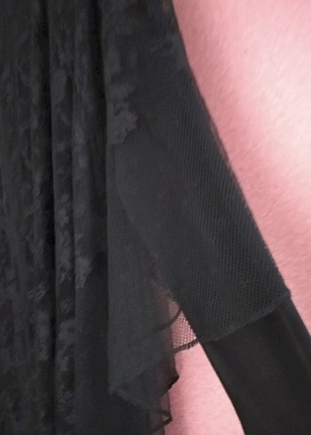 NELLY TÜLLÜ UZUN ABİYE ELBİSE - Görsel 5