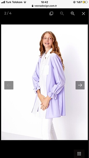 Vesna lily tunik lila