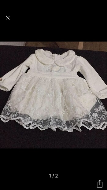Beyaz bebek elbise