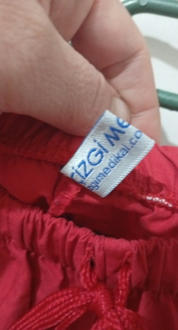 Kadın Kırmızı Salaş Kumaş Pantolon - Görsel 2