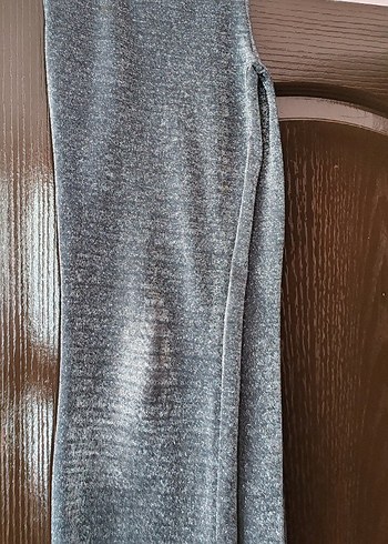 38 Beden Yırtmaçlı Mavi Denim Kadın Pantolon