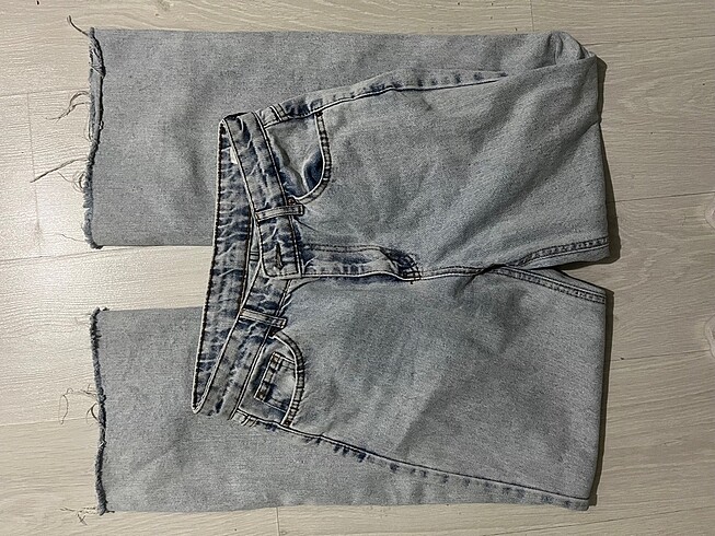 Dilvin 38 beden Buz rengi wide leg jean