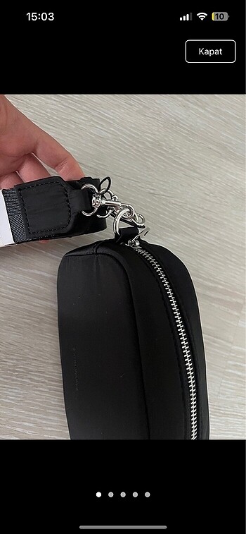 Beden siyah Renk stradivarius etiketli canta