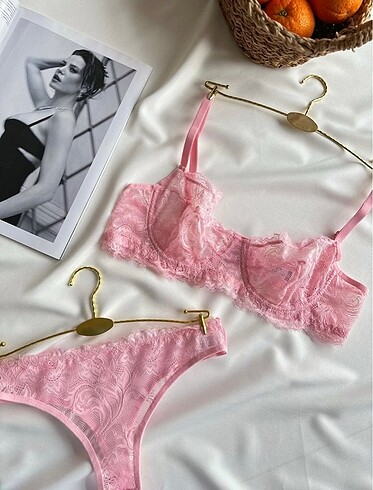 diğer Beden pembe Renk Sıfır paketli bralet takım pembe
