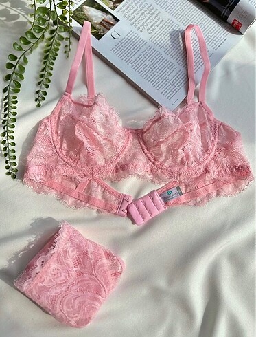 diğer Beden Sıfır paketli bralet takım pembe