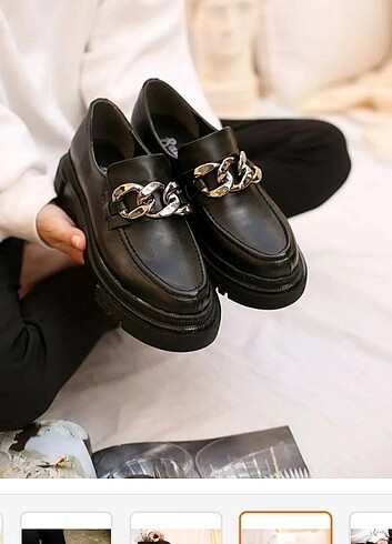 Günlük loafer siyah ayakkabı 