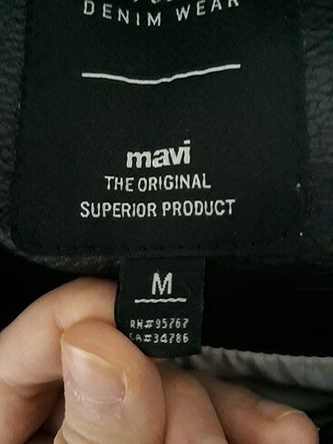 m Beden siyah Renk mavi deri ceket kadın