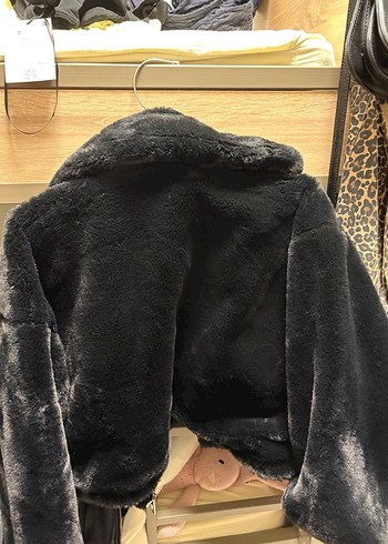 Siyah Kadın  Kürk Ceket - Görsel 3