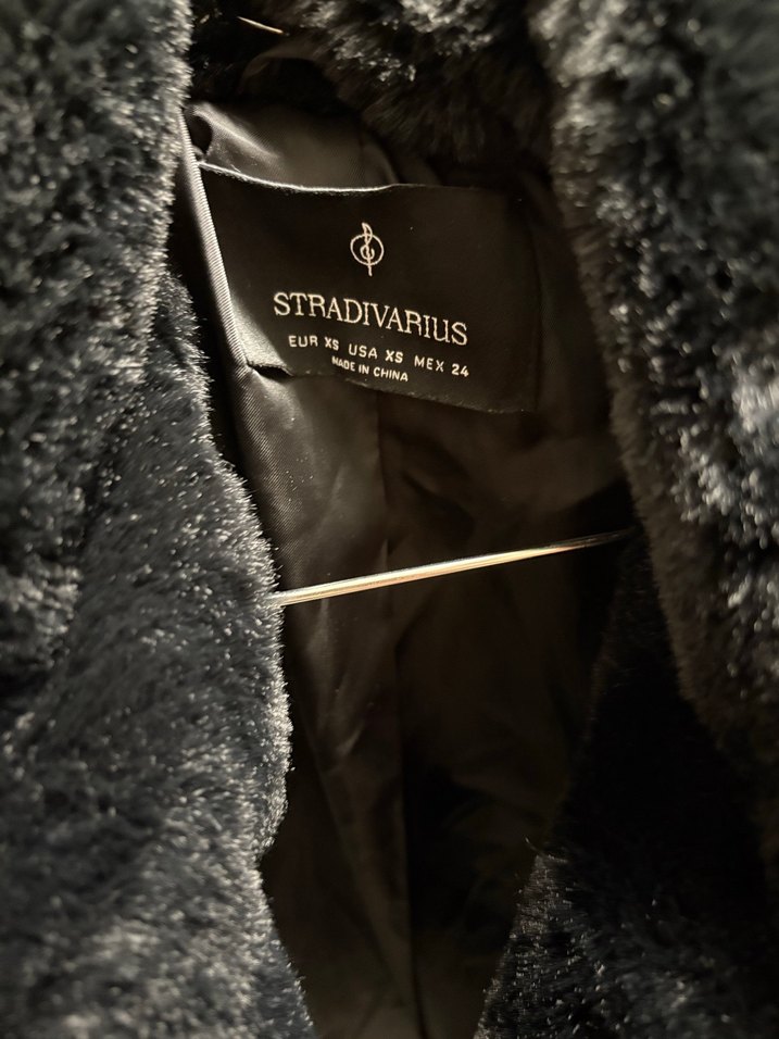 Siyah Kadın  Kürk Ceket - Görsel 2