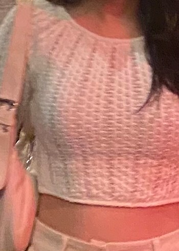 Beyaz örgü kazak - Görsel 4