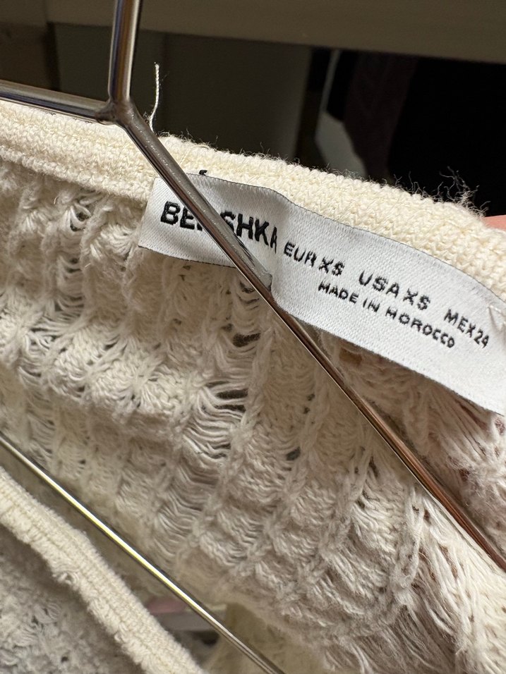 Beyaz örgü kazak - Görsel 3