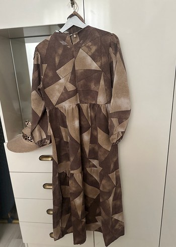 Kadın Bohem Bağcıklı Uzun Elbise - Görsel 6