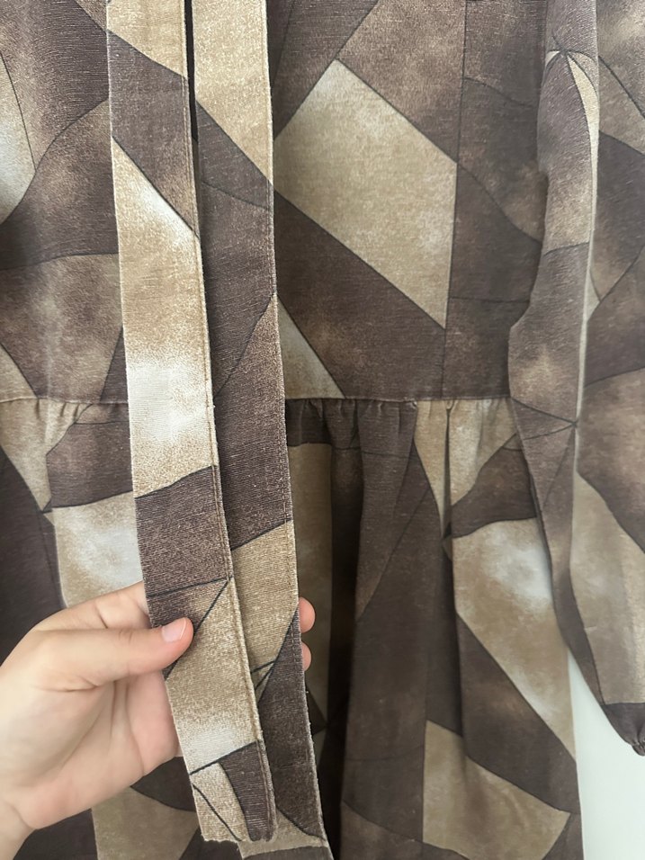 Kadın Bohem Bağcıklı Uzun Elbise - Görsel 4