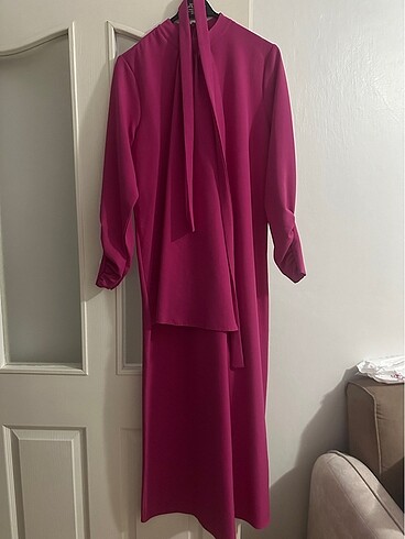 LCW Modest Pembe Abiye - Görsel 3