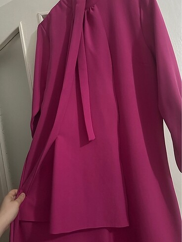 LCW Modest Pembe Abiye - Görsel 6