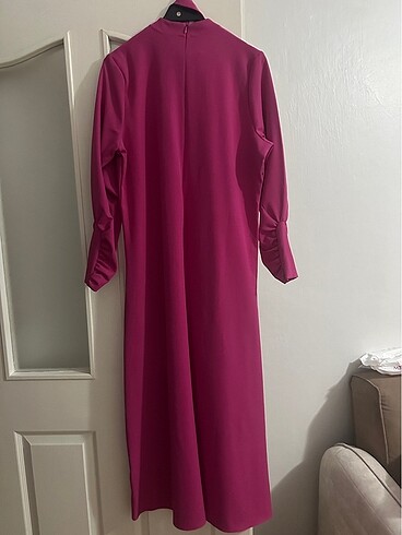 LCW Modest Pembe Abiye - Görsel 8