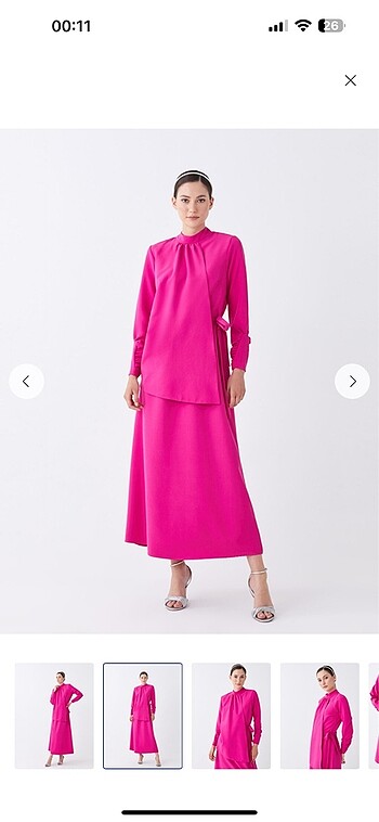 LCW Modest Pembe Abiye