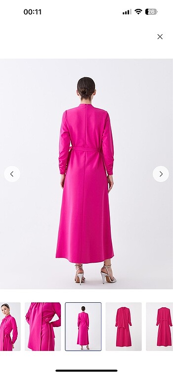 LCW Modest Pembe Abiye - Görsel 2