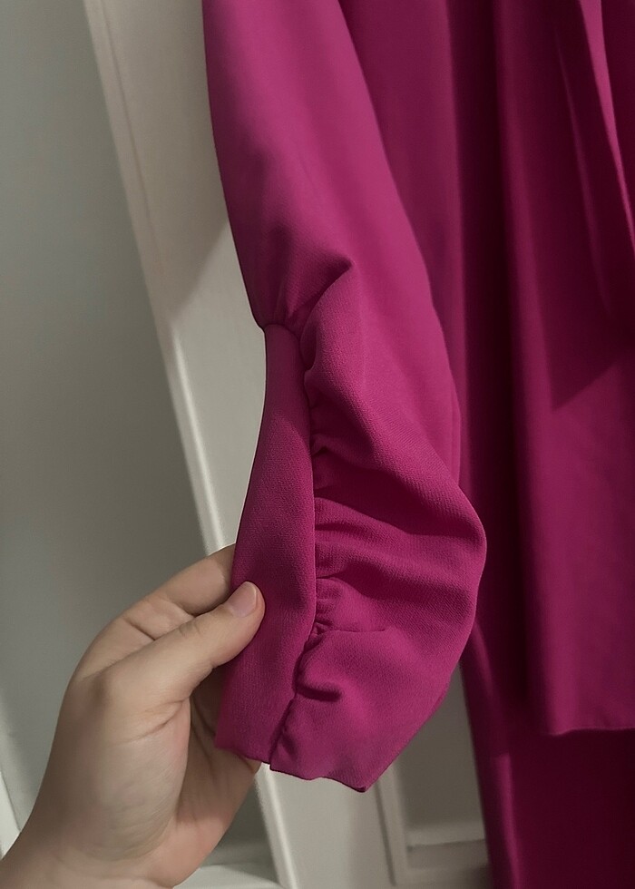 LCW Modest Pembe Abiye - Görsel 4