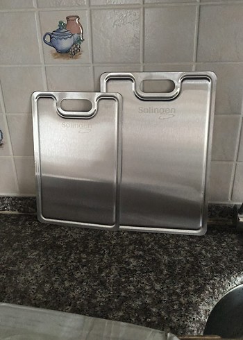 Solingen 2'li Paslanmaz Çelik Kesim Panosu - Görsel 2