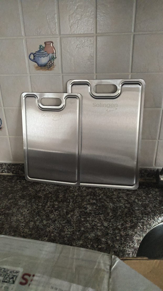 Solingen 2'li Paslanmaz Çelik Kesim Panosu - Görsel 2