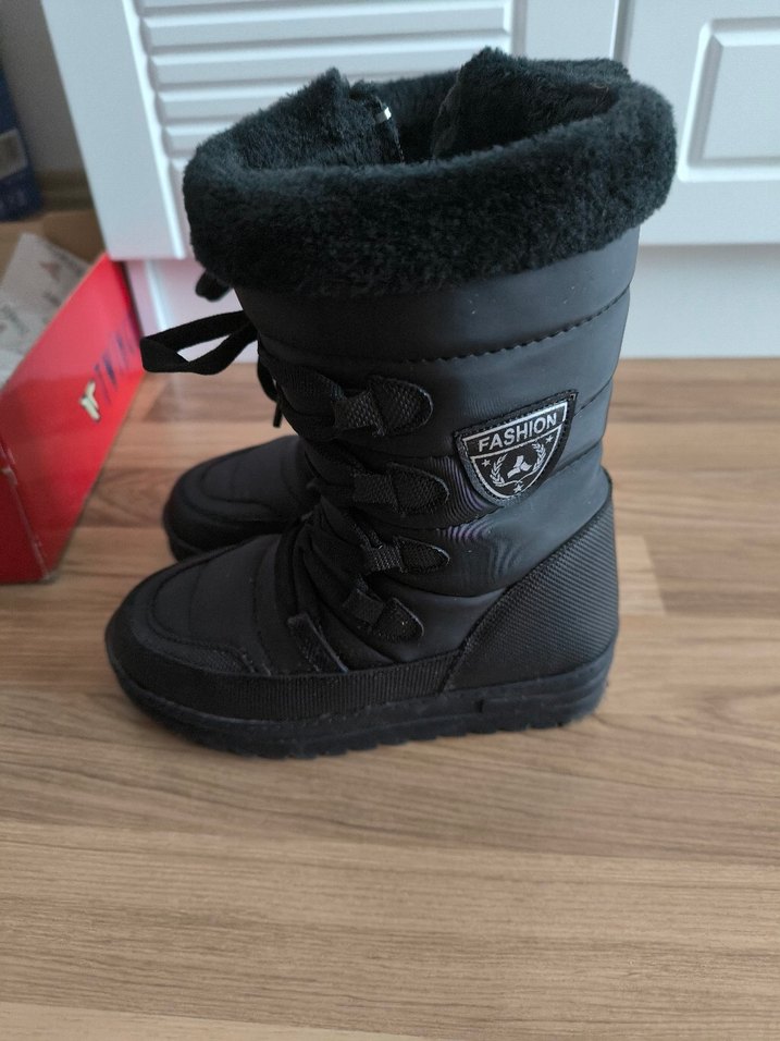 Siyah çocuk Dolgu Topuklu Botlar - Görsel 3