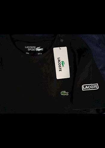 Lacoste Erkek Siyah Slim Fit Tişört - Görsel 2